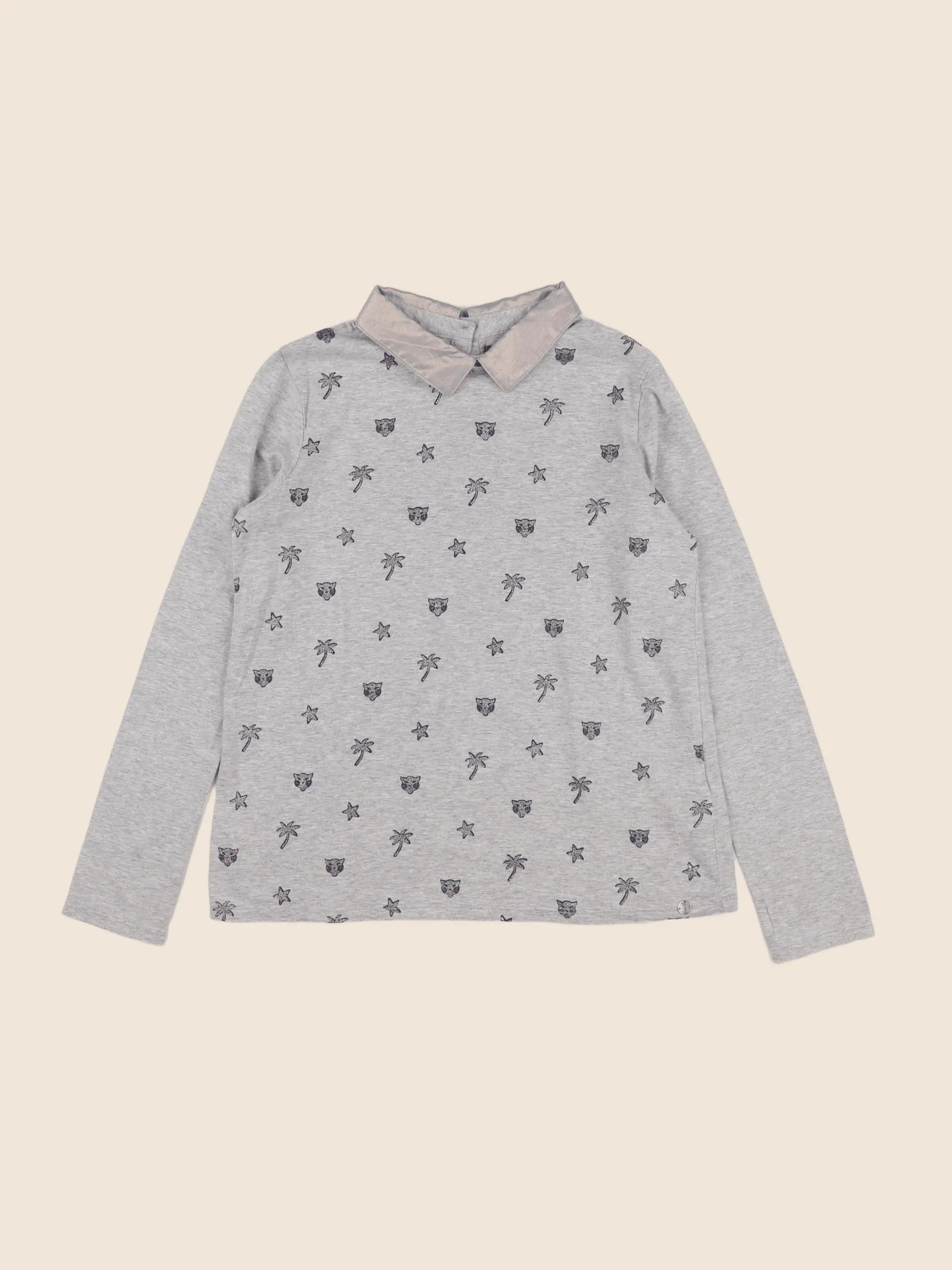 IKKS - tee-shirt gris - 12 ans