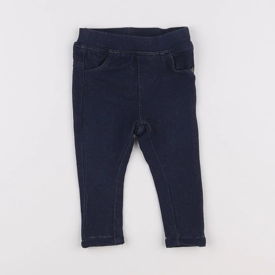 Vertbaudet - jegging bleu - 3 mois