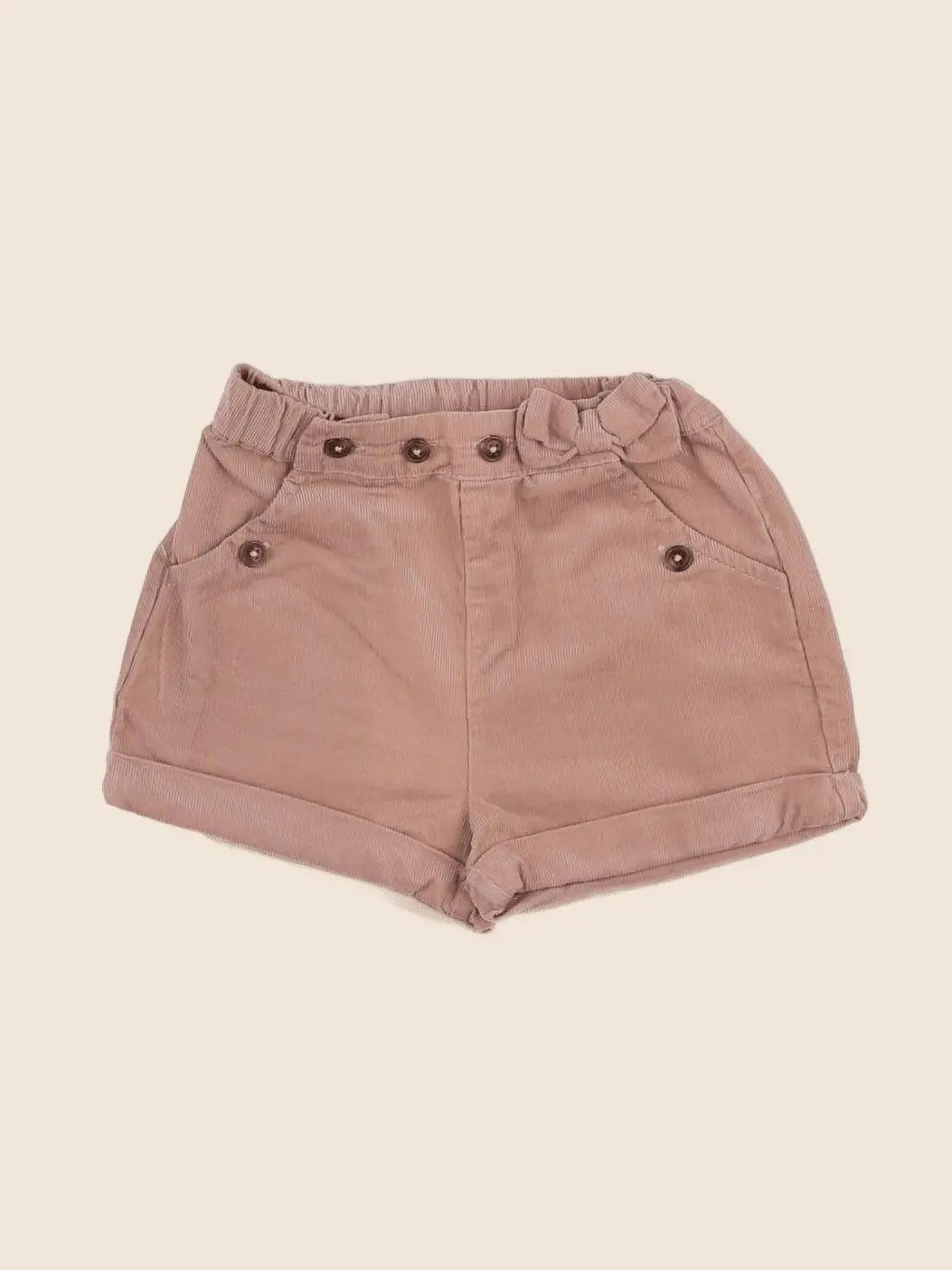 Vertbaudet - short marron - 12 mois