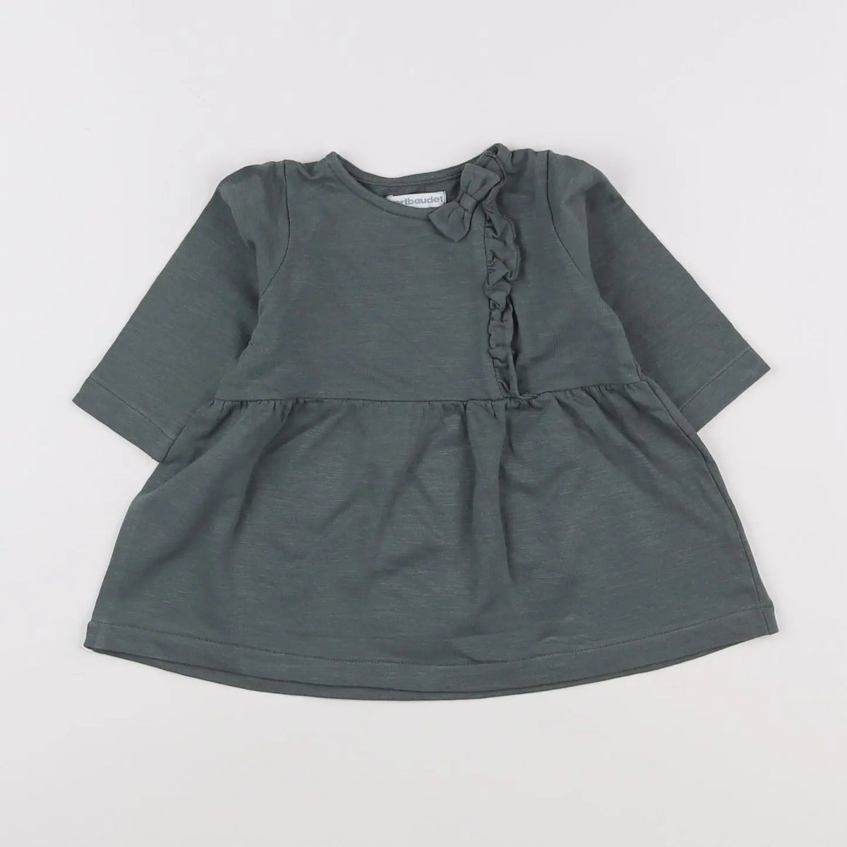 Vertbaudet - robe vert - 9 mois