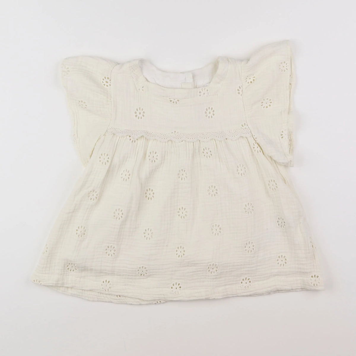 Vertbaudet - blouse beige - 8 ans