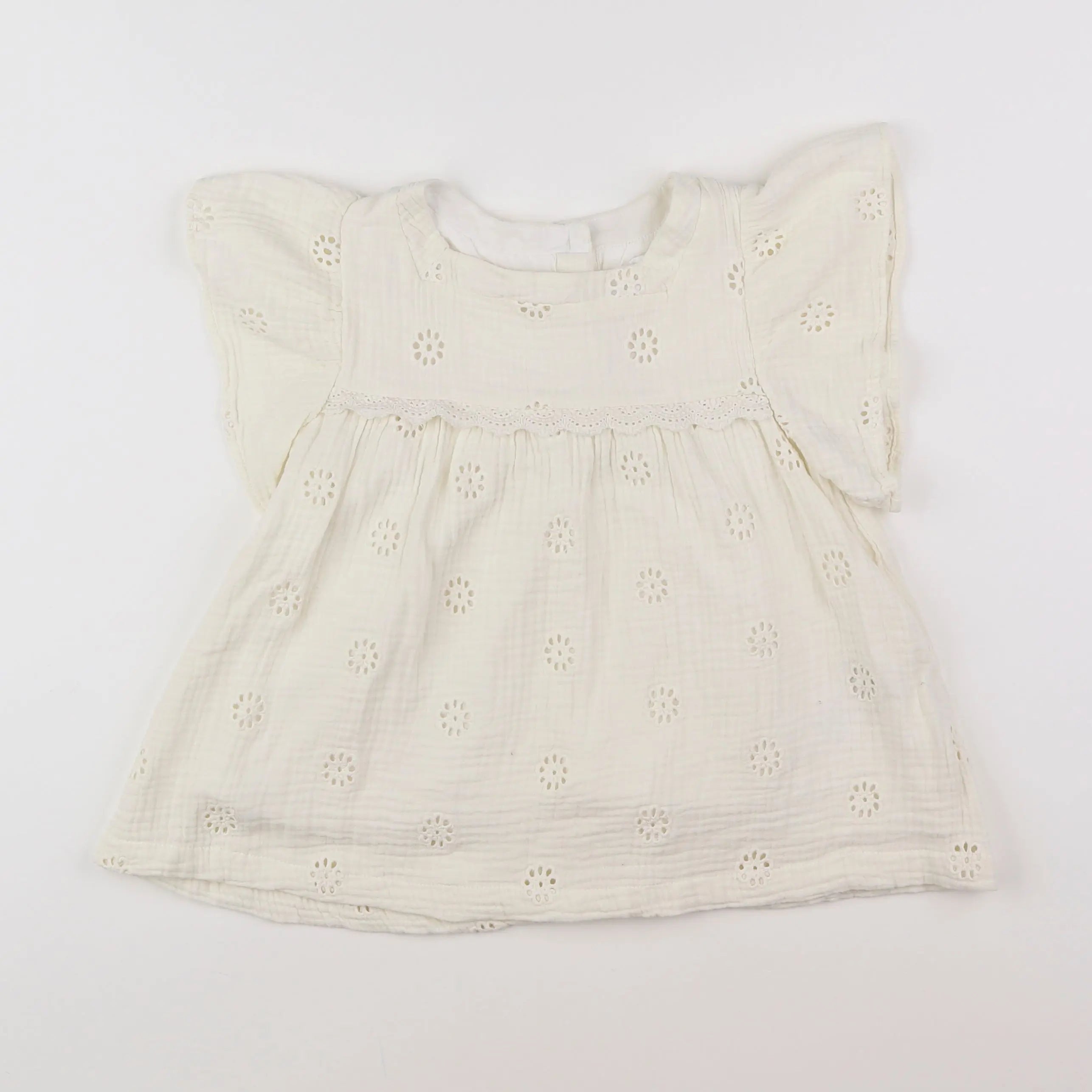 Vertbaudet - blouse beige - 8 ans