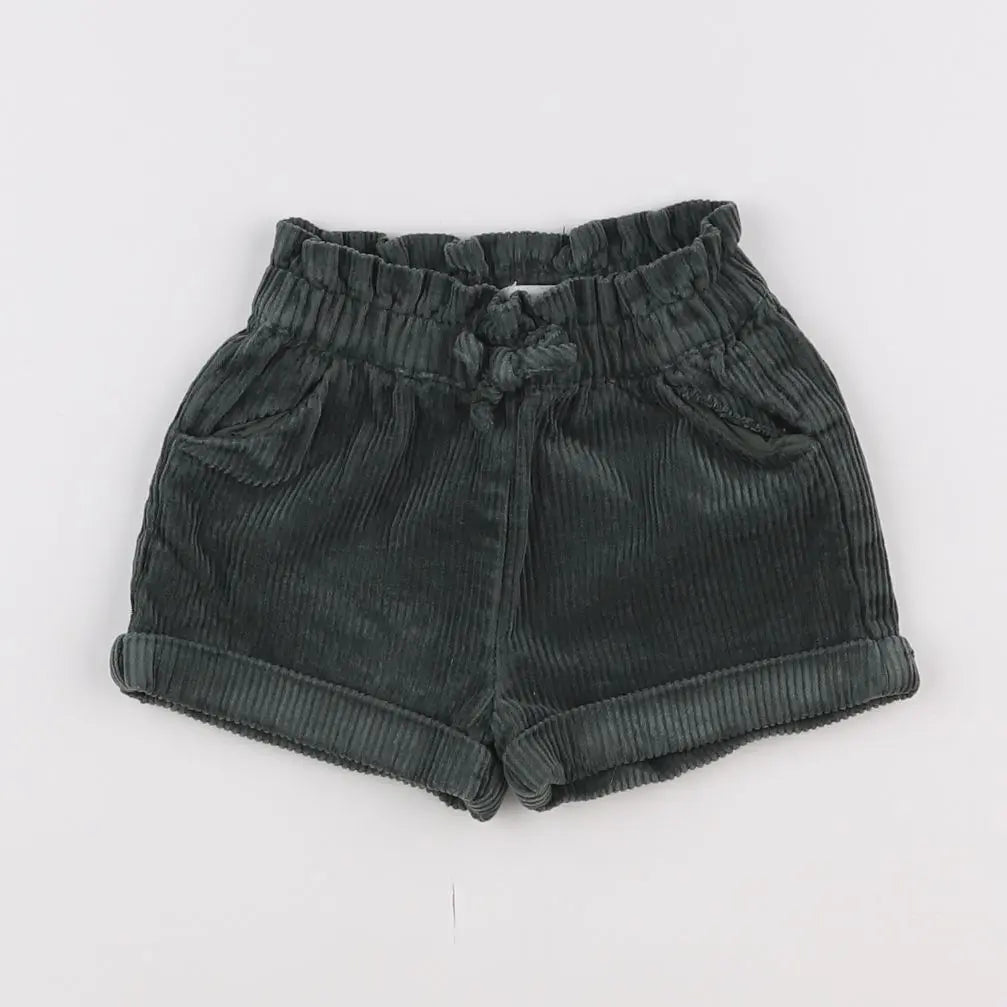 Vertbaudet - short vert - 12 mois