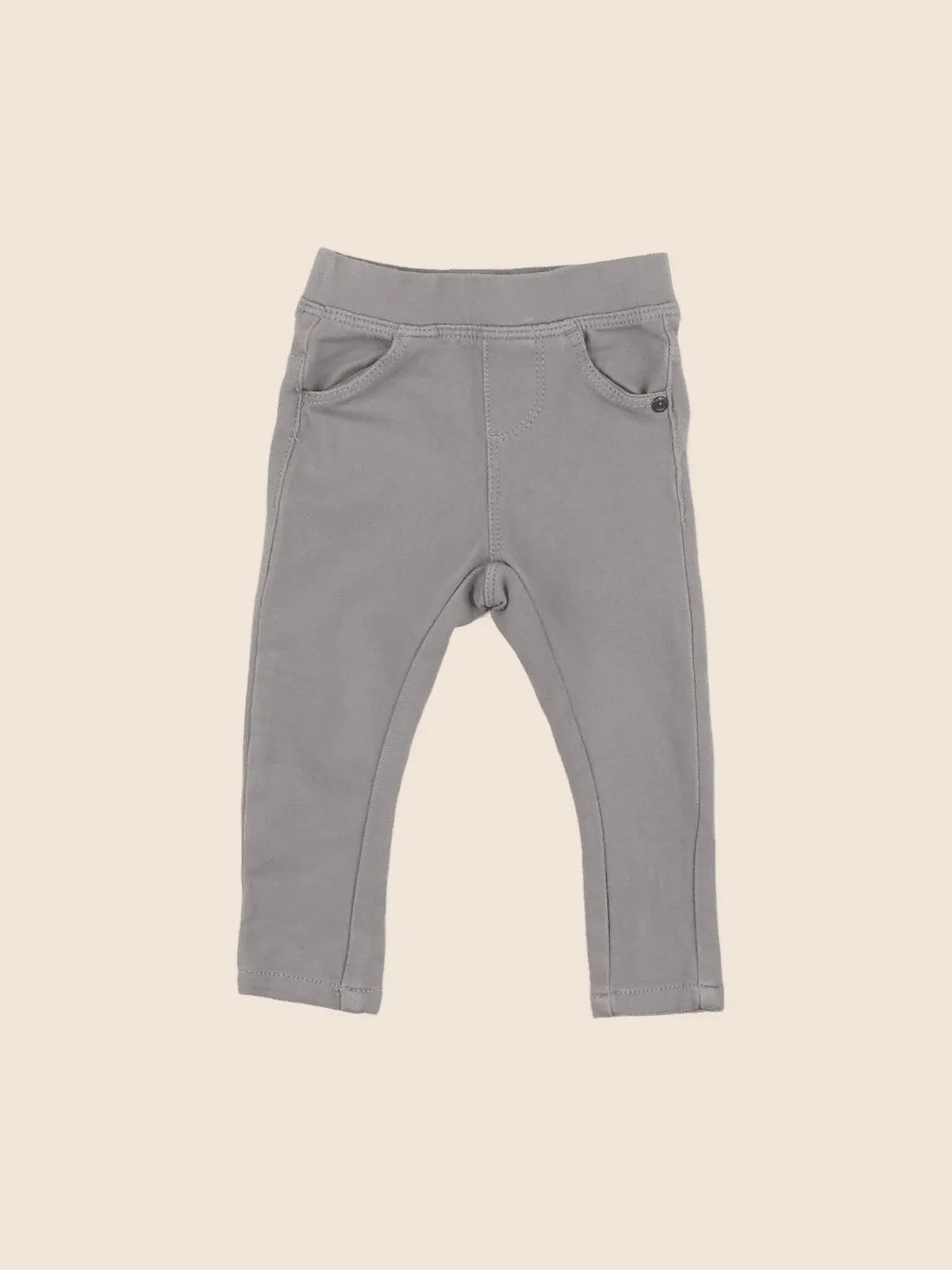 Vertbaudet - jegging gris - 9 mois
