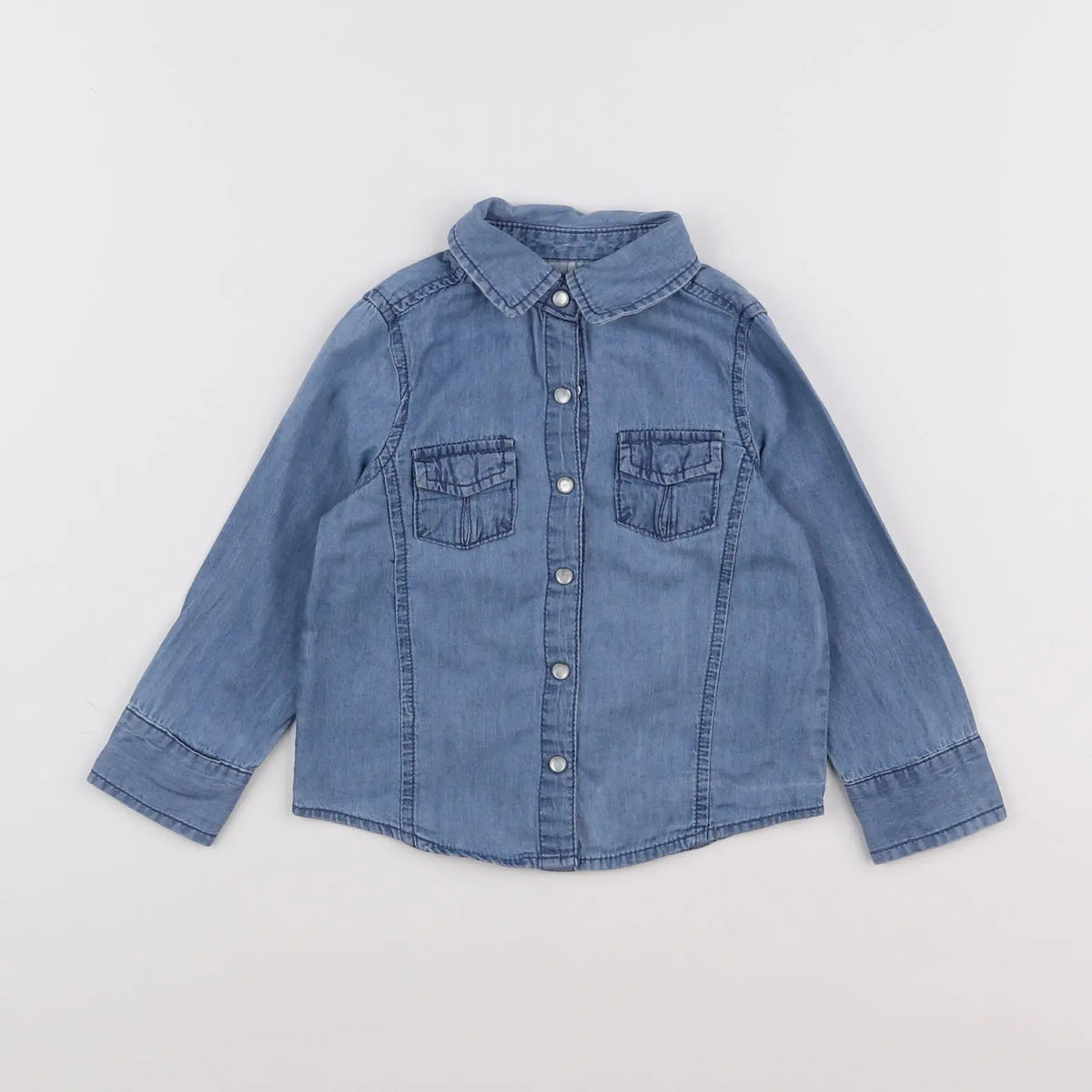 Vertbaudet - chemise bleu - 2 ans