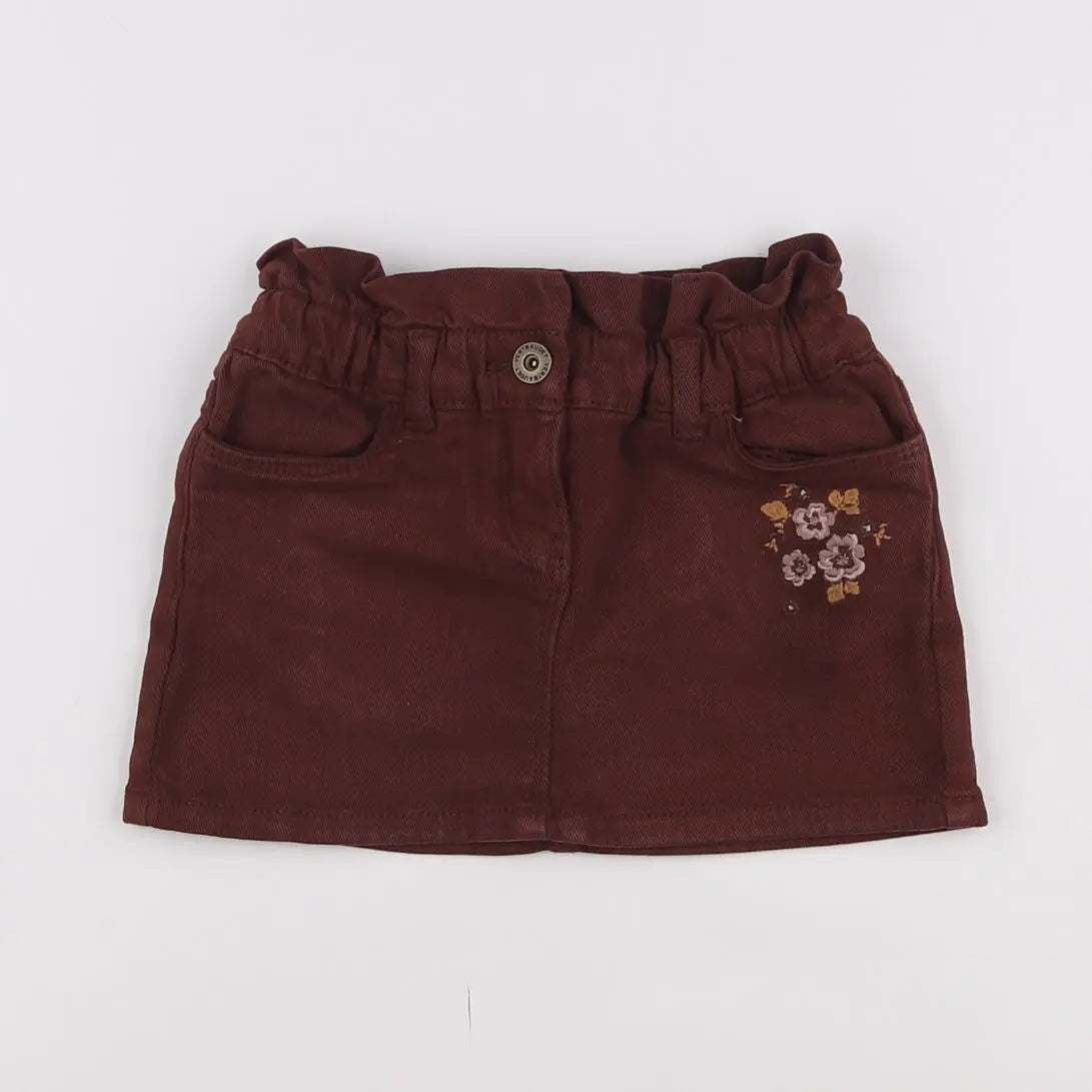 Vertbaudet - jupe rouge - 3 ans