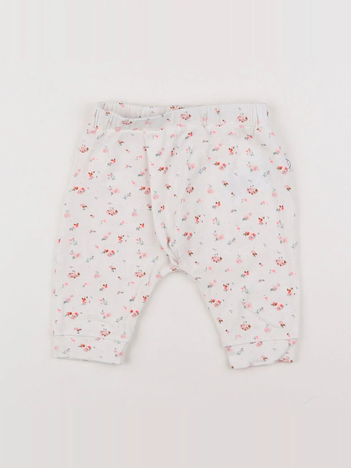 Vertbaudet - legging blanc, multicolore - 6 mois
