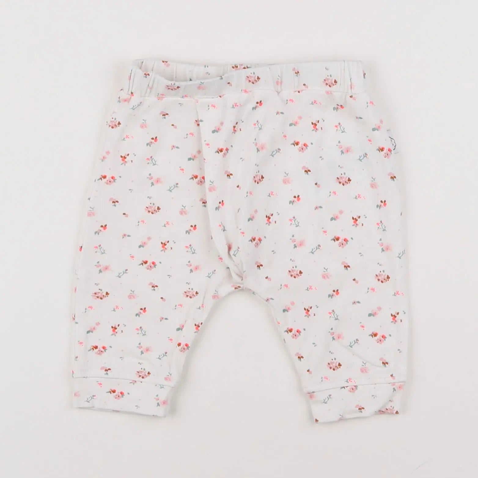 Vertbaudet - legging blanc, multicolore - 6 mois