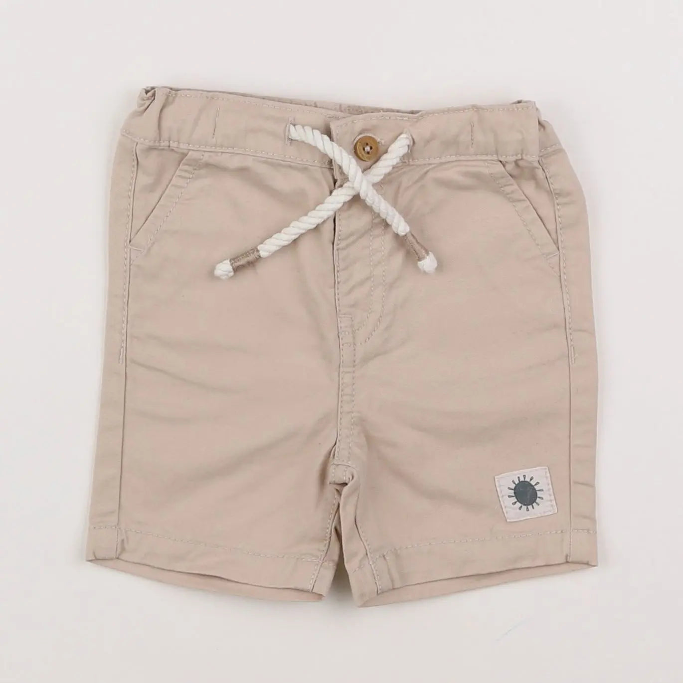 Vertbaudet - short beige - 6 mois