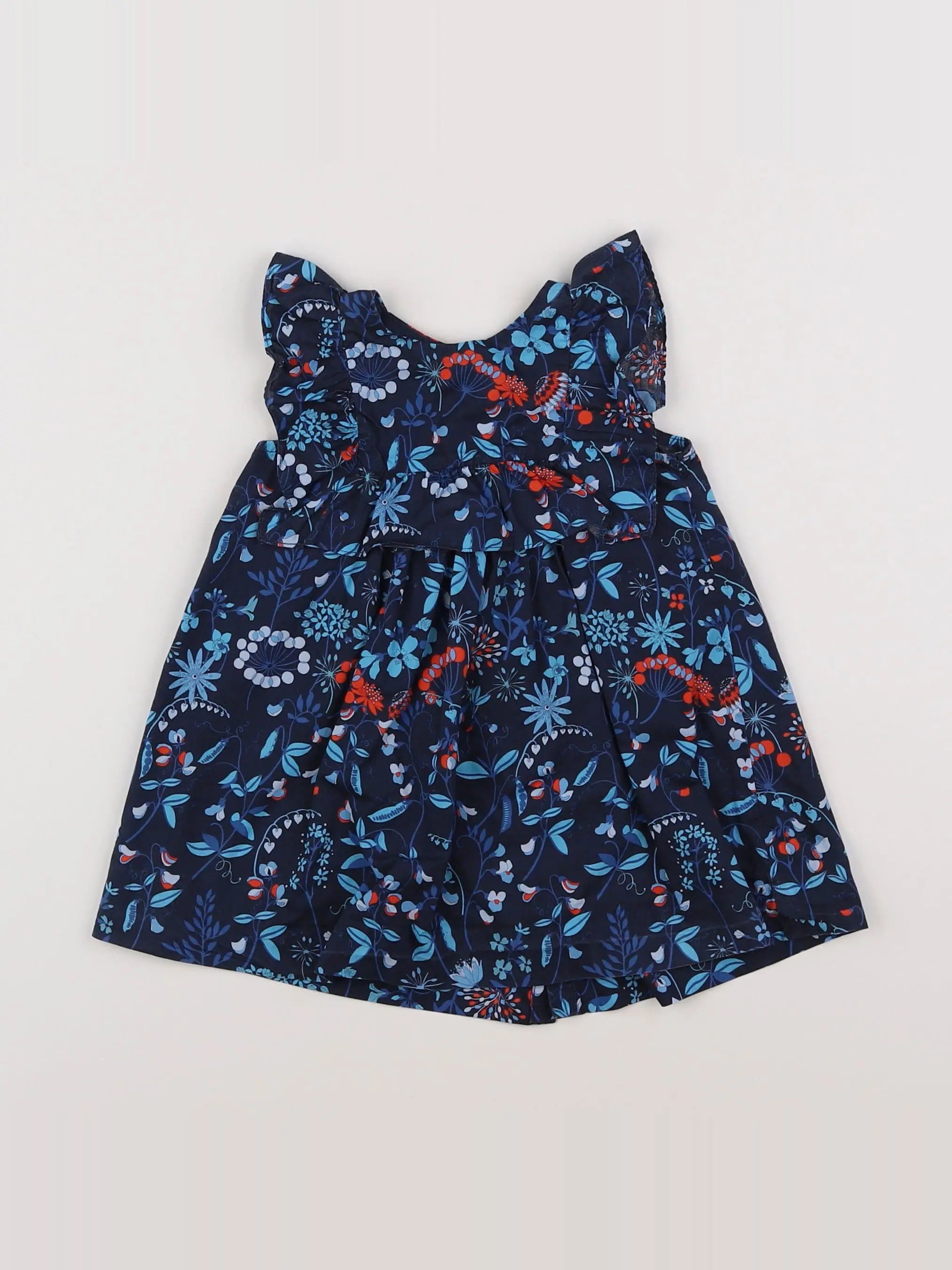 Jacadi - robe bleu - 12 mois