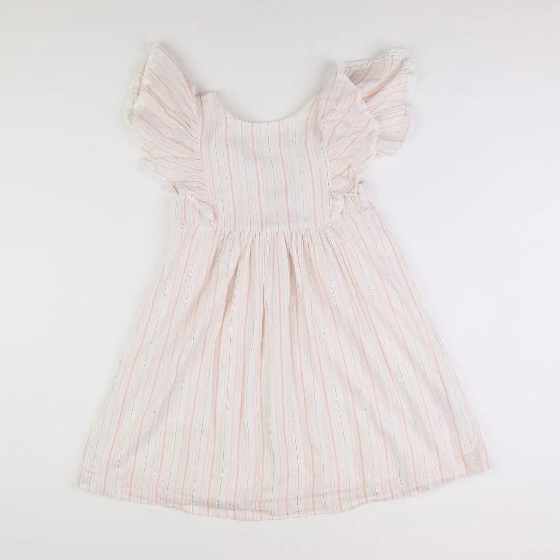 Vertbaudet - robe rose, or - 10 ans