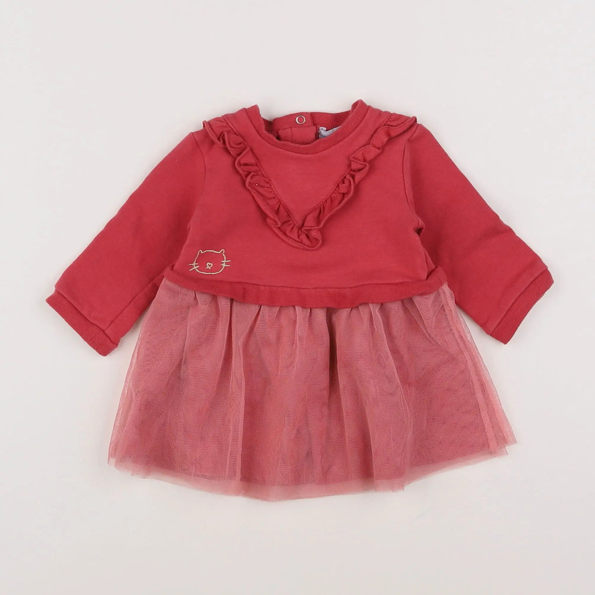 Vertbaudet - robe rose - 3 mois