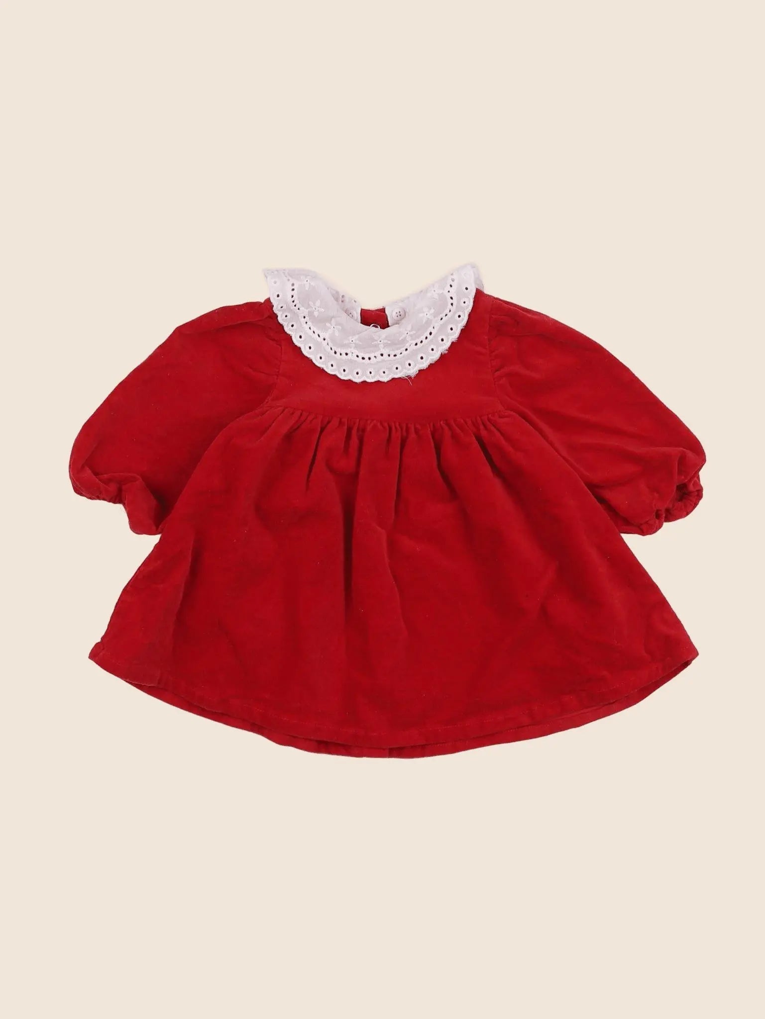 Vertbaudet - robe rouge - 6 mois