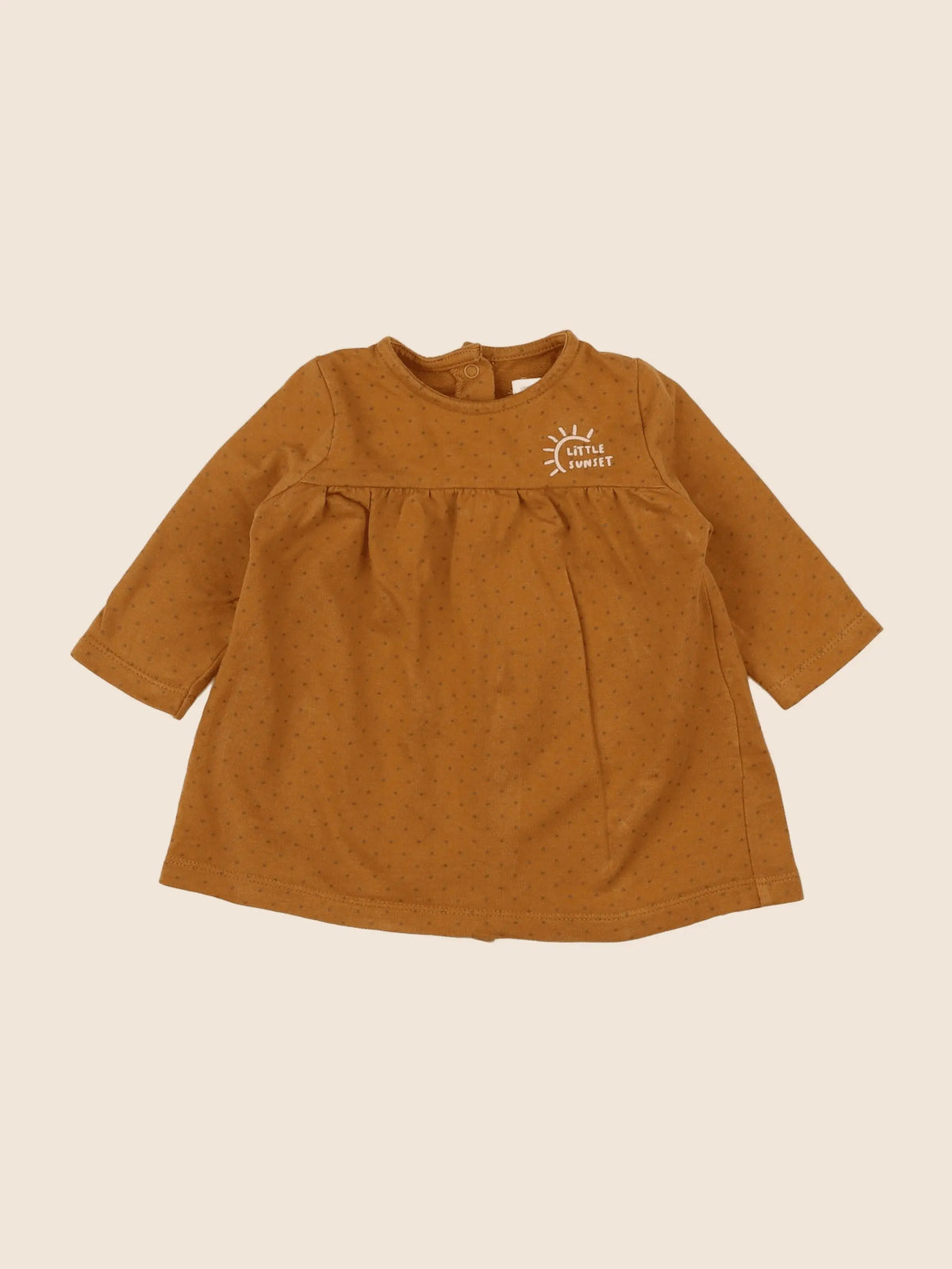 Vertbaudet - robe marron - 6 mois