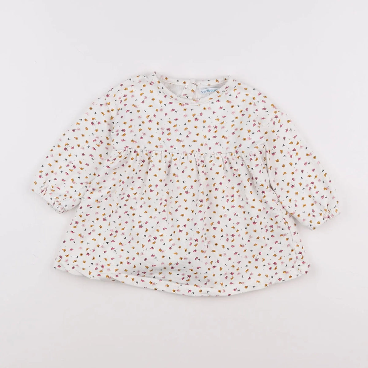 Vertbaudet - robe beige - 18 mois