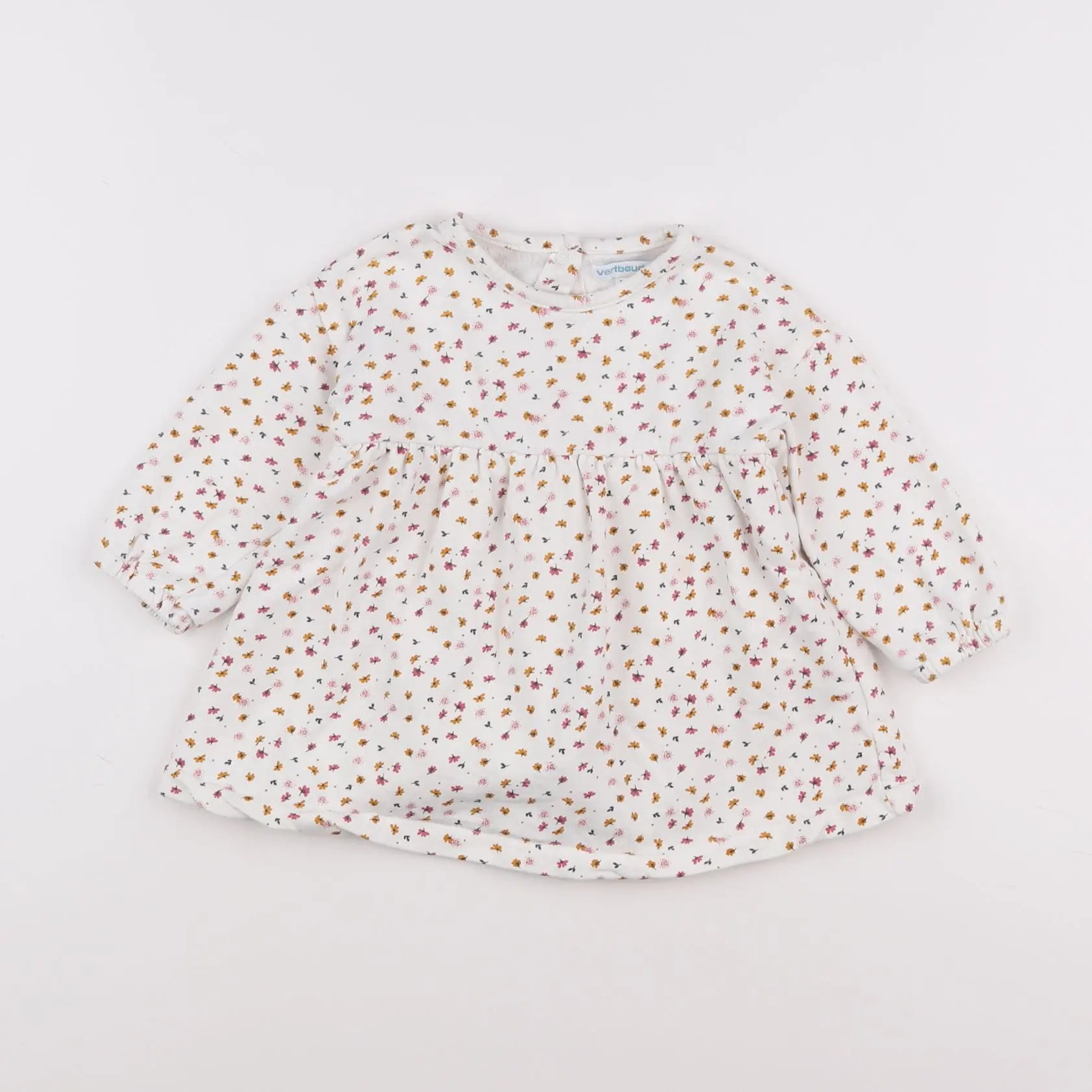 Vertbaudet - robe beige - 18 mois
