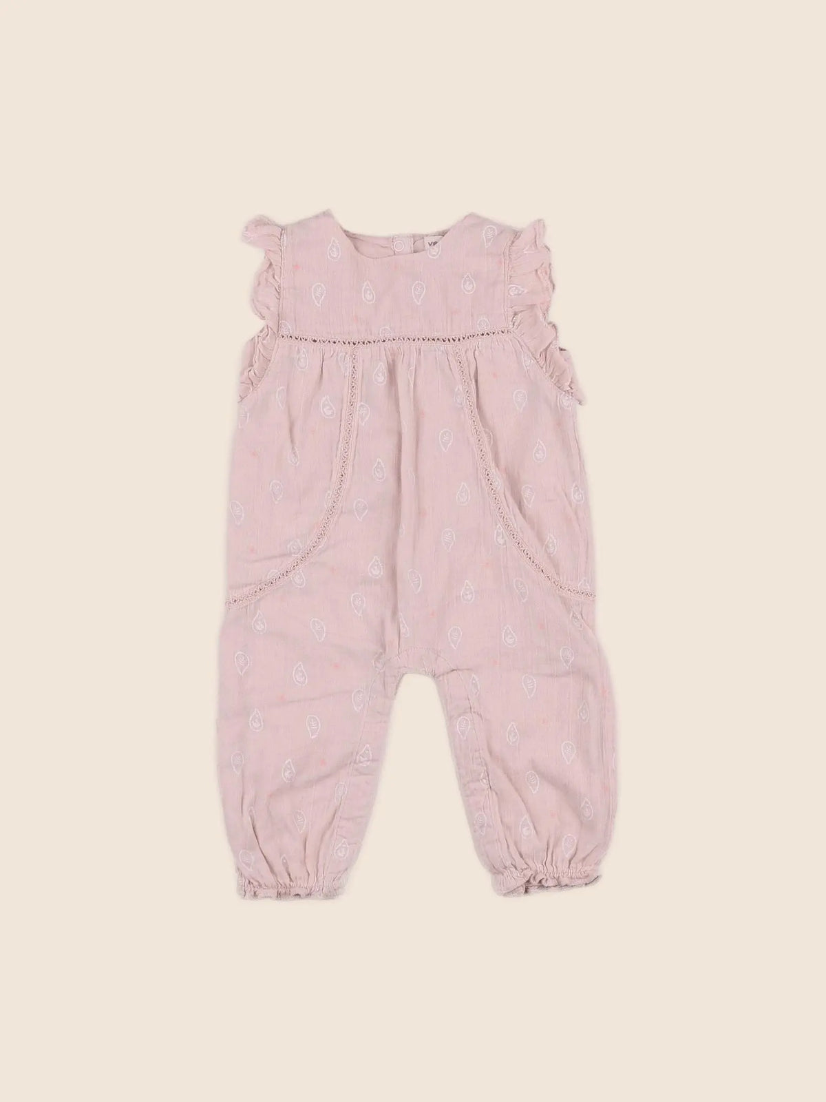 Vertbaudet - combinaison rose - 6 mois