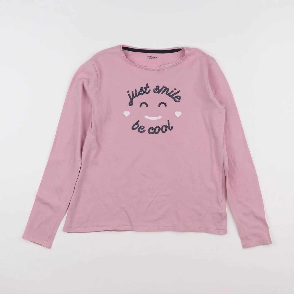 Vertbaudet - tee-shirt rose - 12 ans