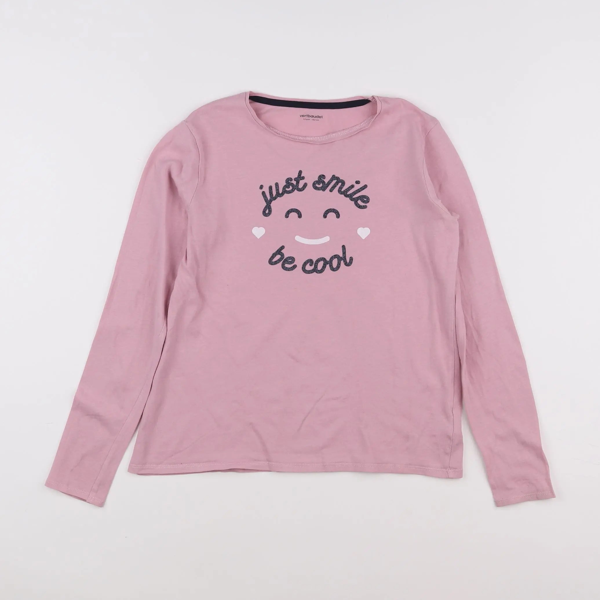Vertbaudet - tee-shirt rose - 12 ans