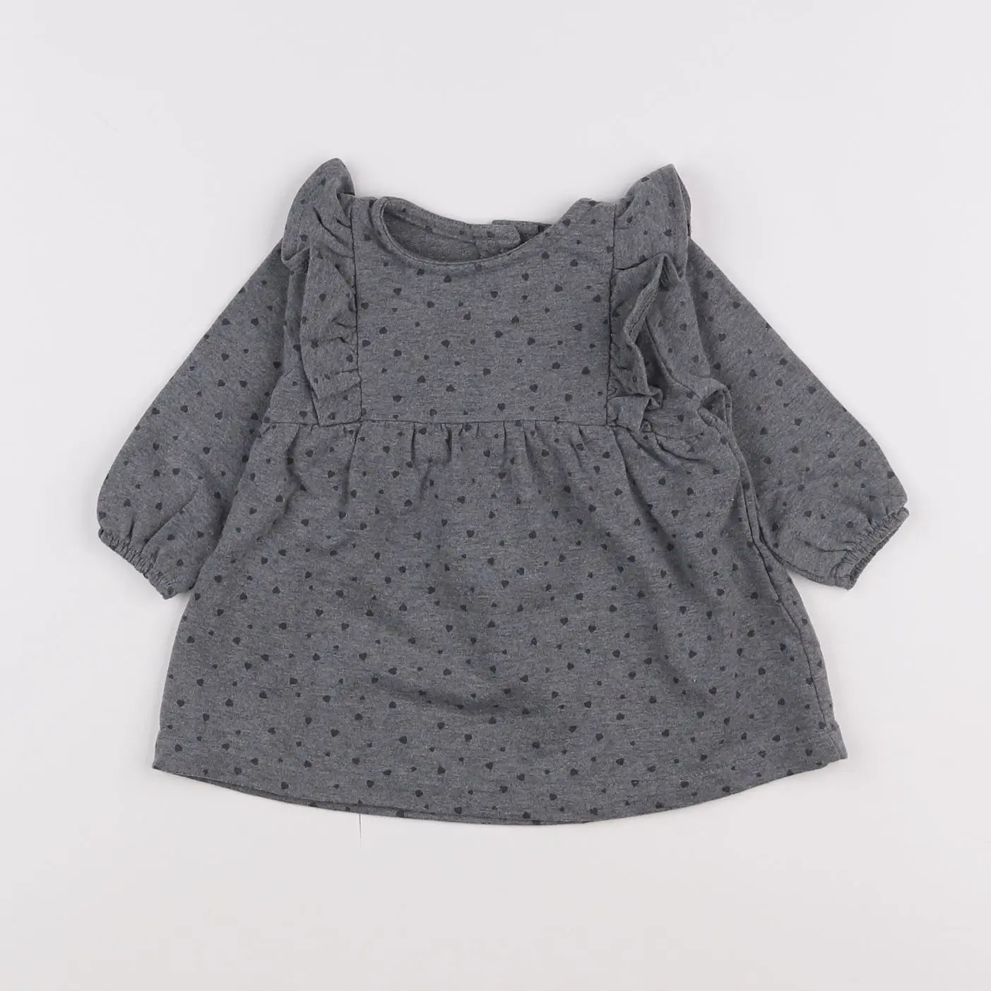 Vertbaudet - robe gris - 6 mois