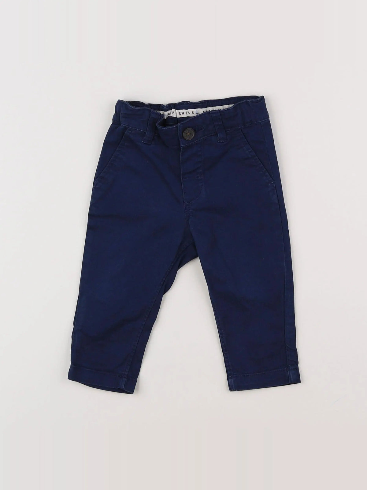 H&M - pantalon bleu - 3/6 mois