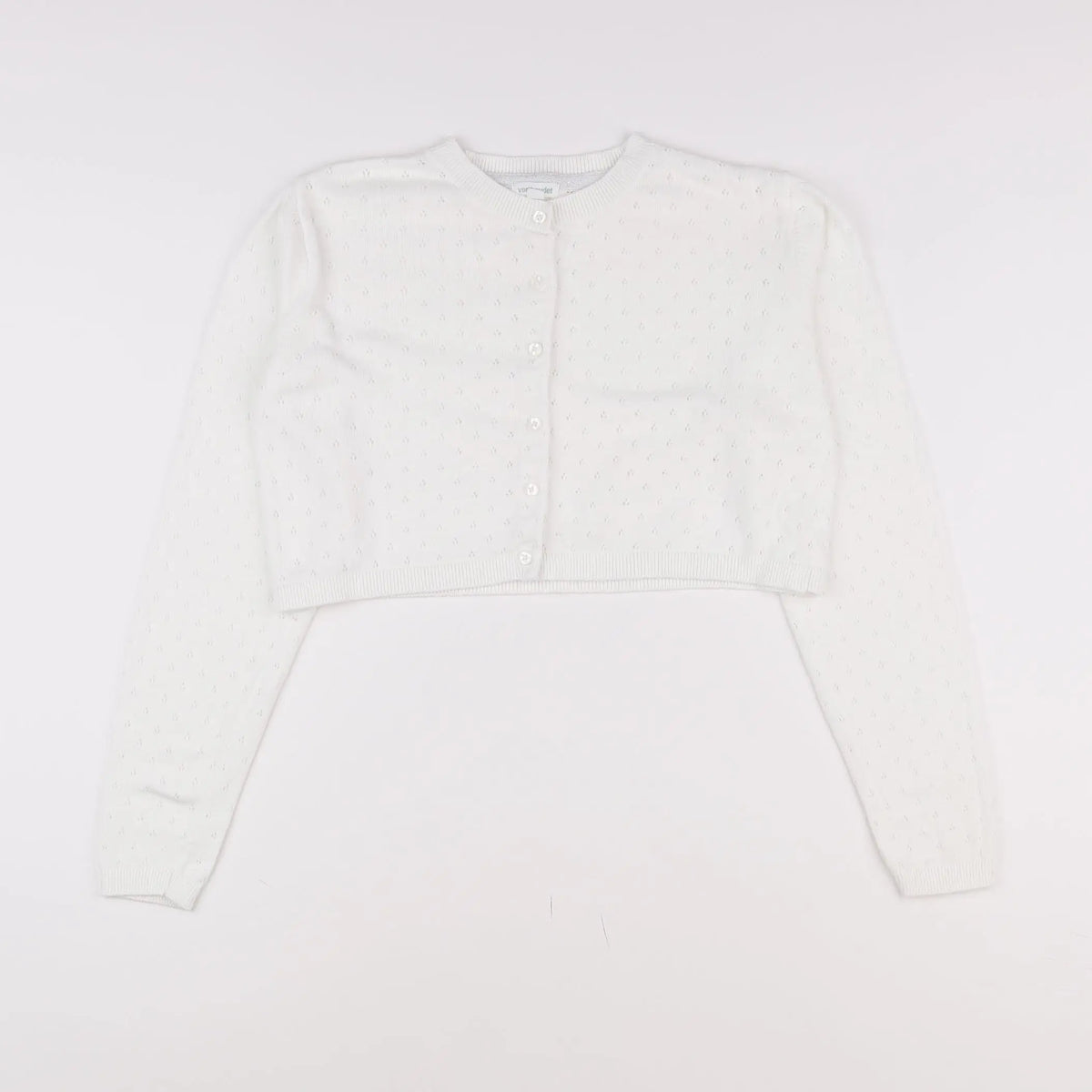 Vertbaudet - gilet blanc - 12 mois