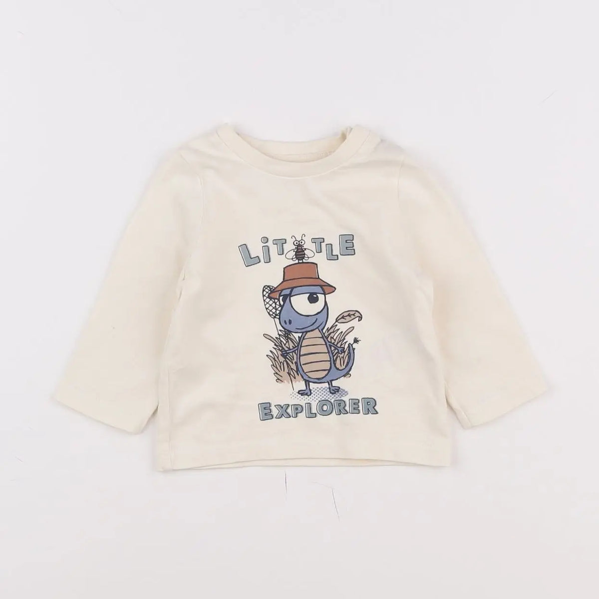 Vertbaudet - tee-shirt beige - 3 mois