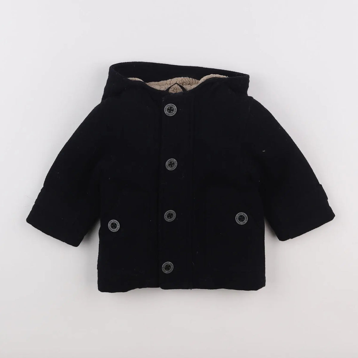 Vertbaudet - manteau bleu - 6 mois