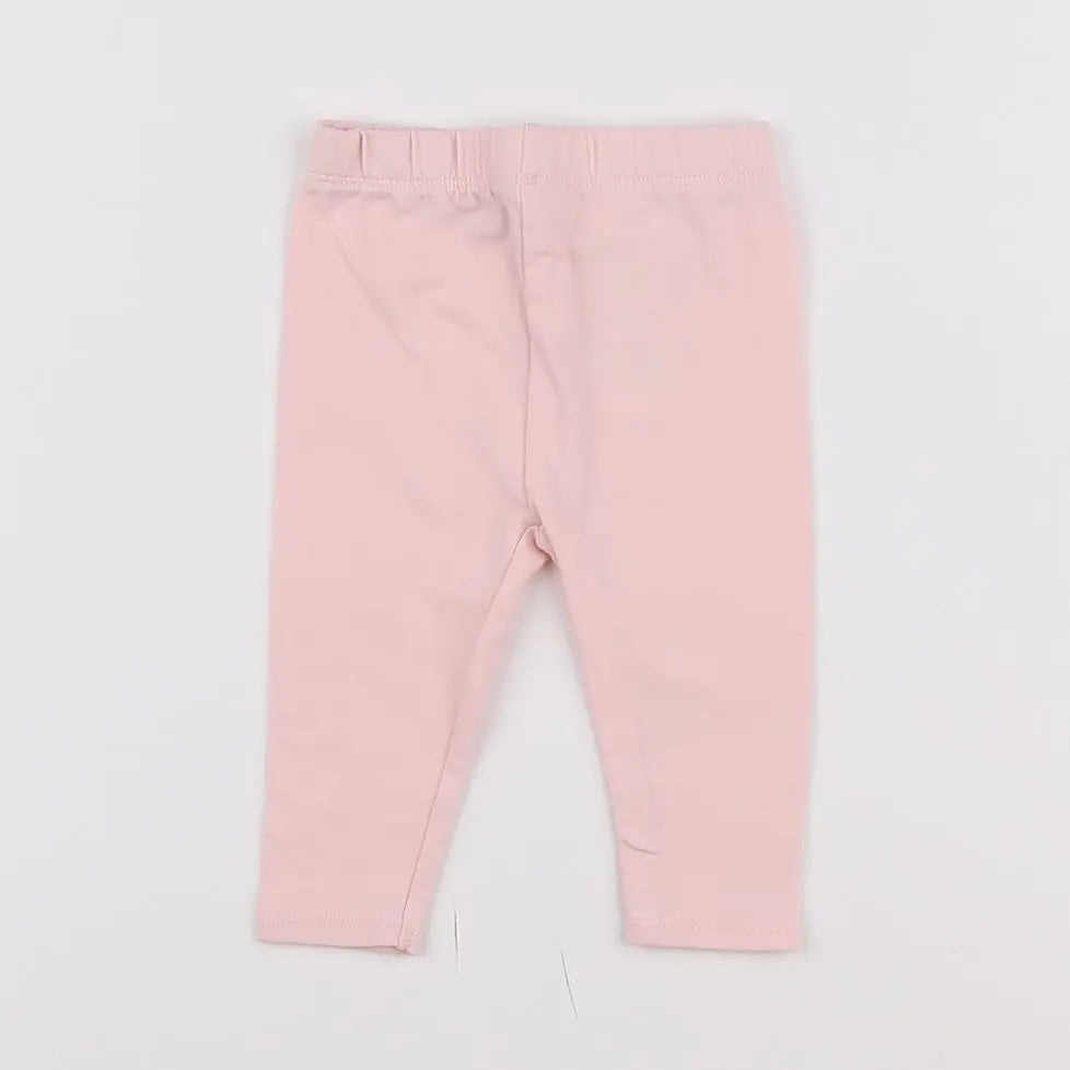 Vertbaudet - legging rose - 3 mois