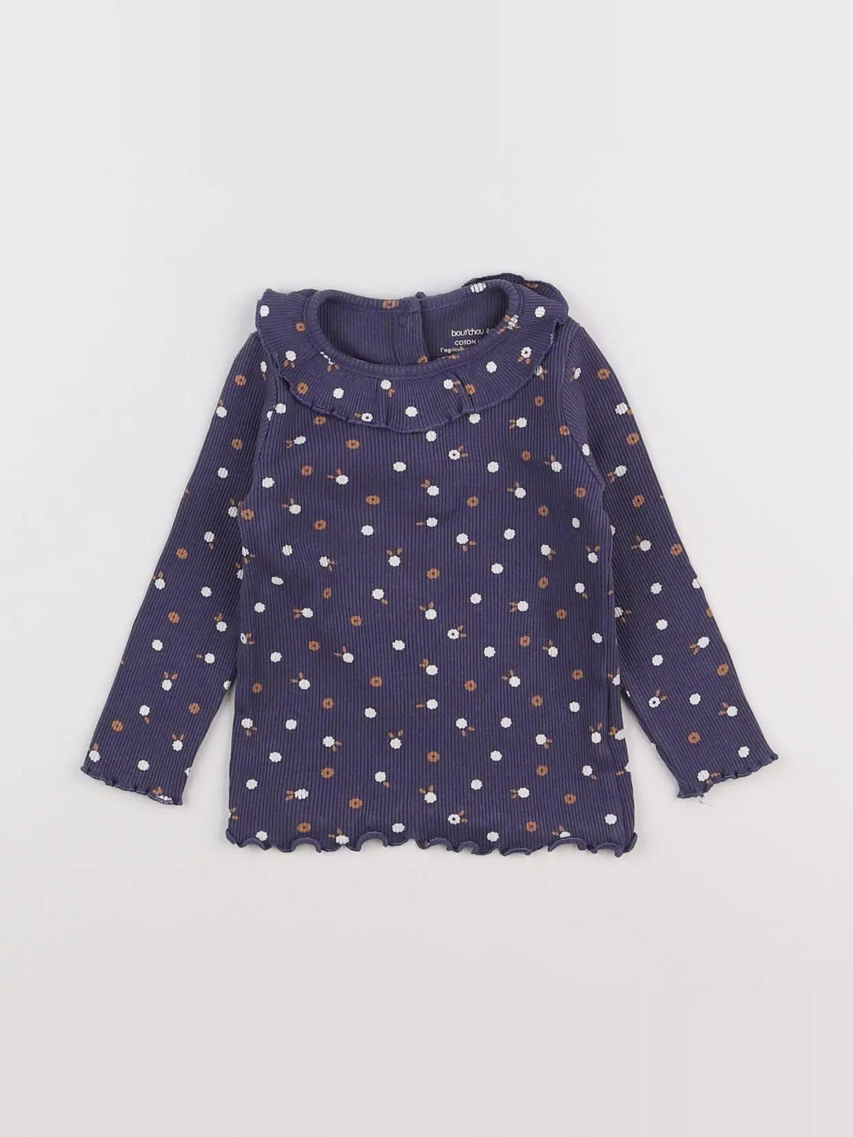 Boutchou - tee-shirt bleu - 12 mois
