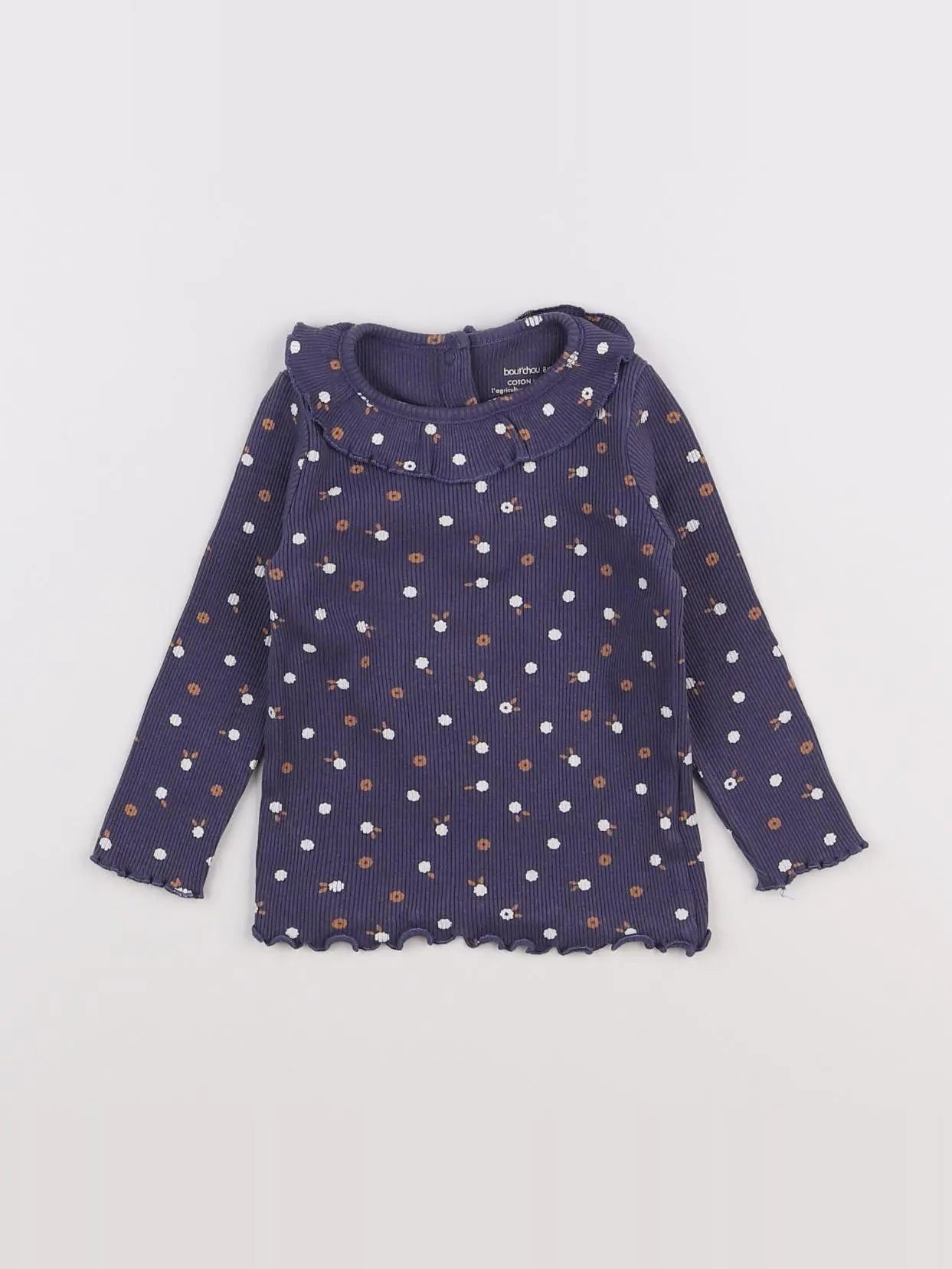 Boutchou - tee-shirt bleu - 12 mois