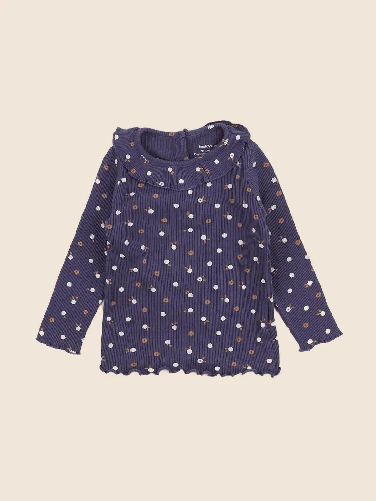 Boutchou - tee-shirt bleu - 12 mois