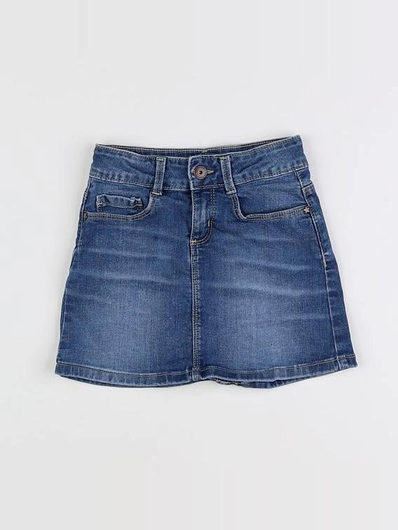 Vertbaudet - jupe bleu - 7 ans