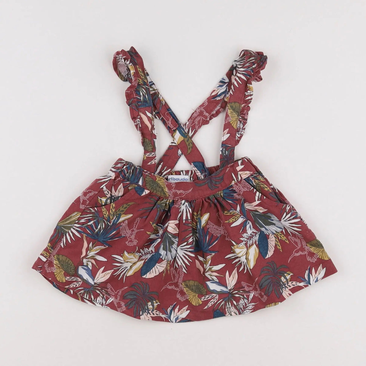 Vertbaudet - jupe rouge - 6 mois