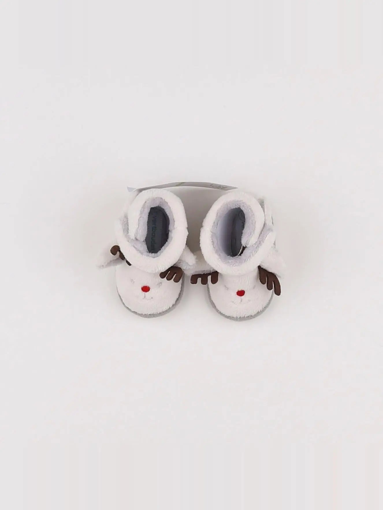 Vertbaudet - chaussons blanc - pointure 17