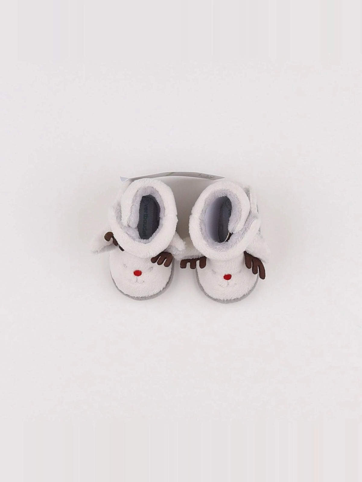 Vertbaudet - chaussons blanc - pointure 17