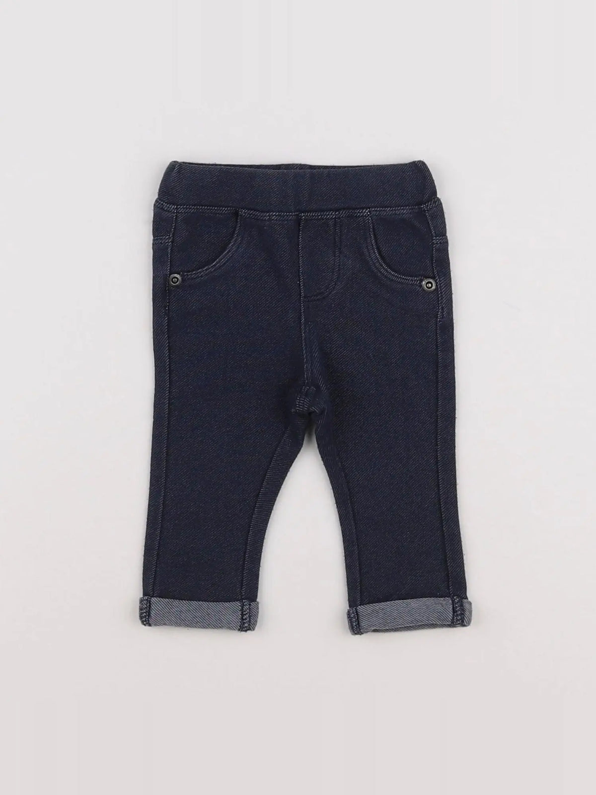 Vertbaudet - jegging bleu - 3 mois