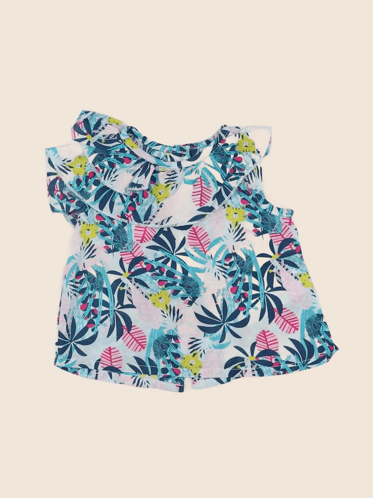 Vertbaudet - blouse multicolore - 6 mois