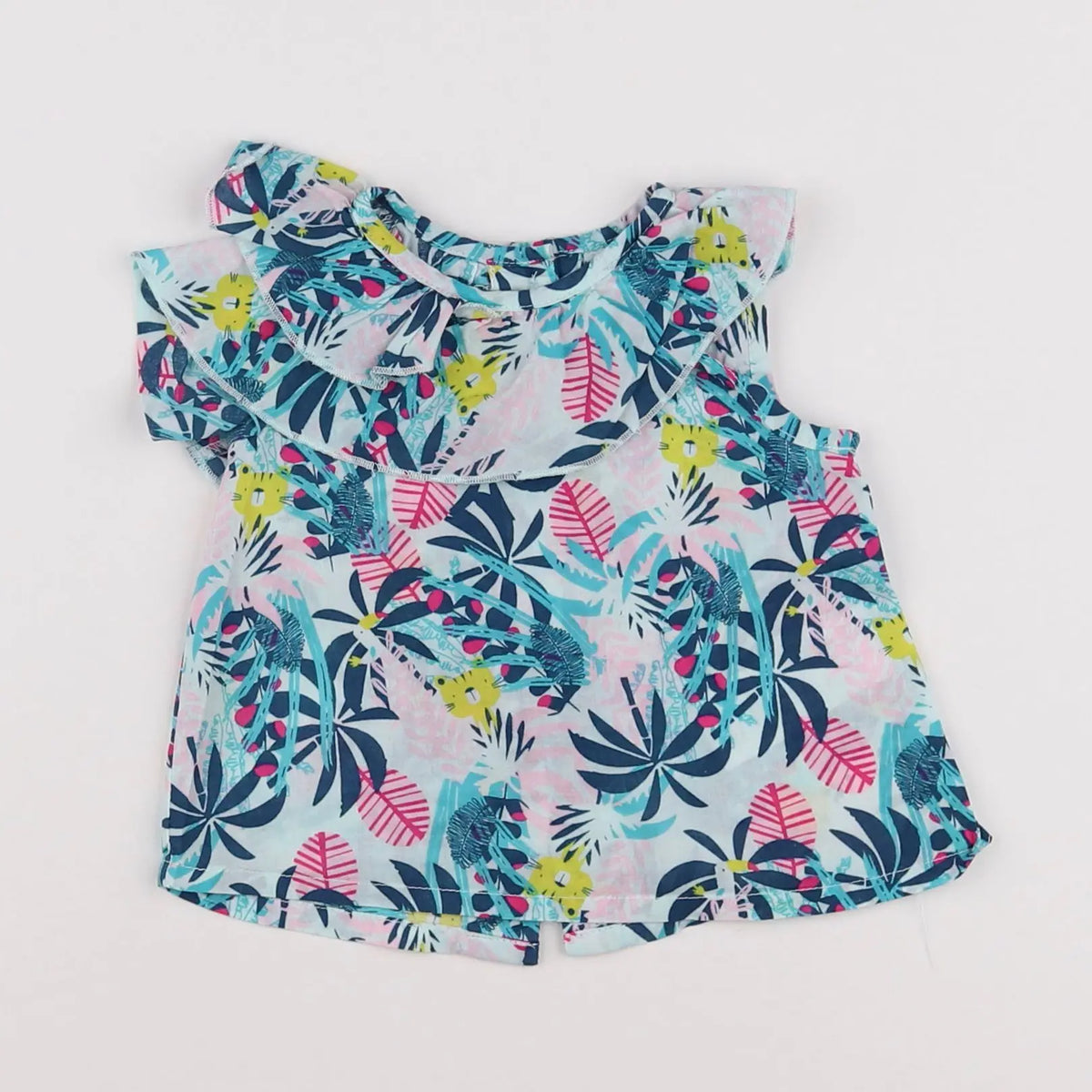 Vertbaudet - blouse multicolore - 6 mois