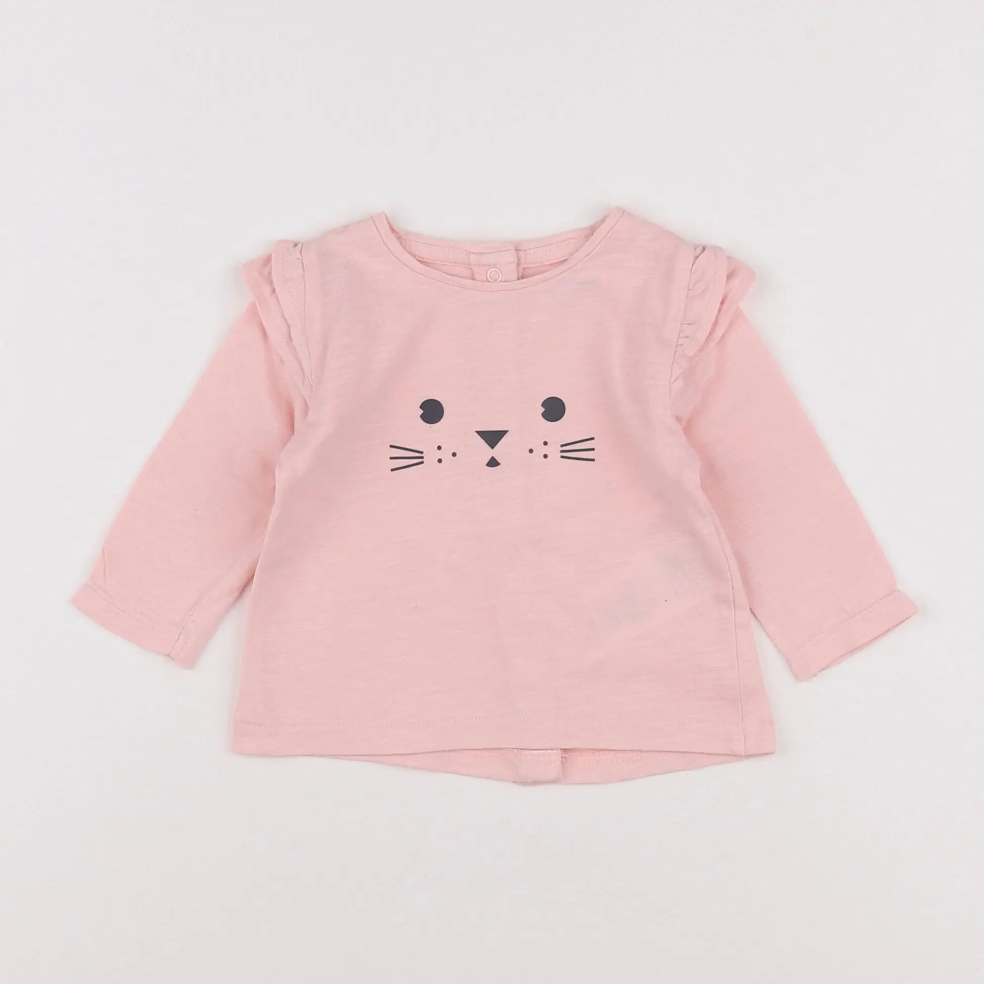 Vertbaudet - tee-shirt rose - 3 mois