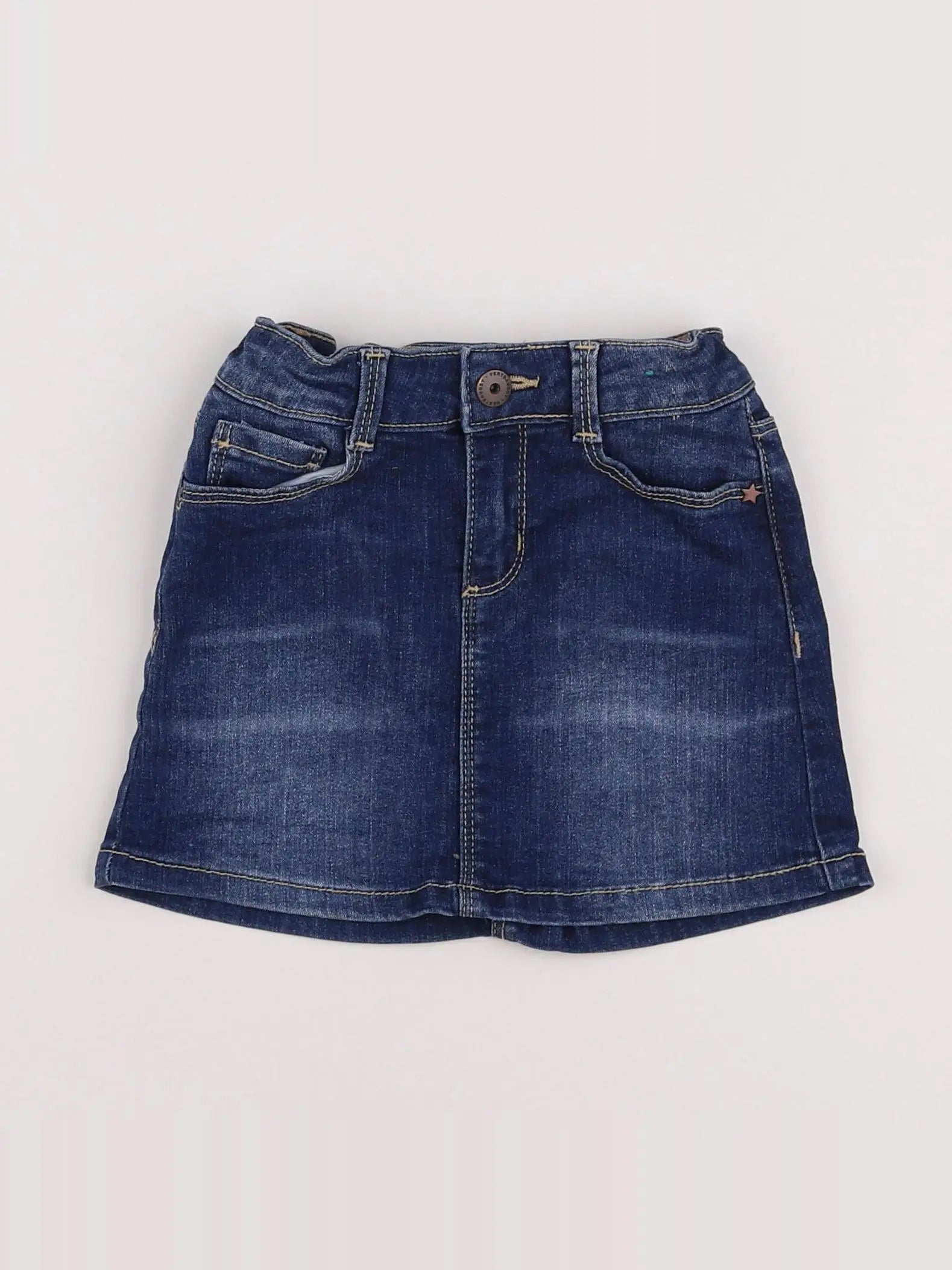 Vertbaudet - jupe bleu - 4 ans