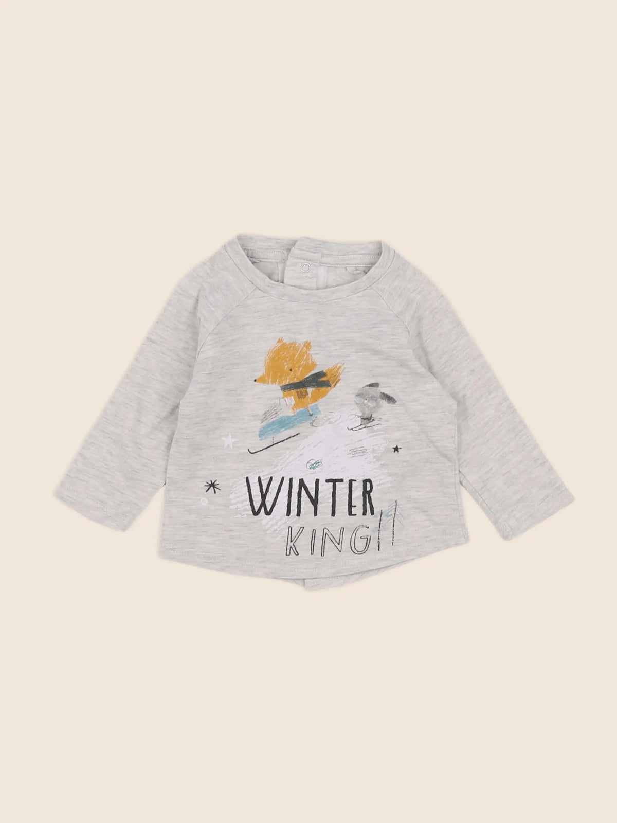 Vertbaudet - tee-shirt gris - 3 mois