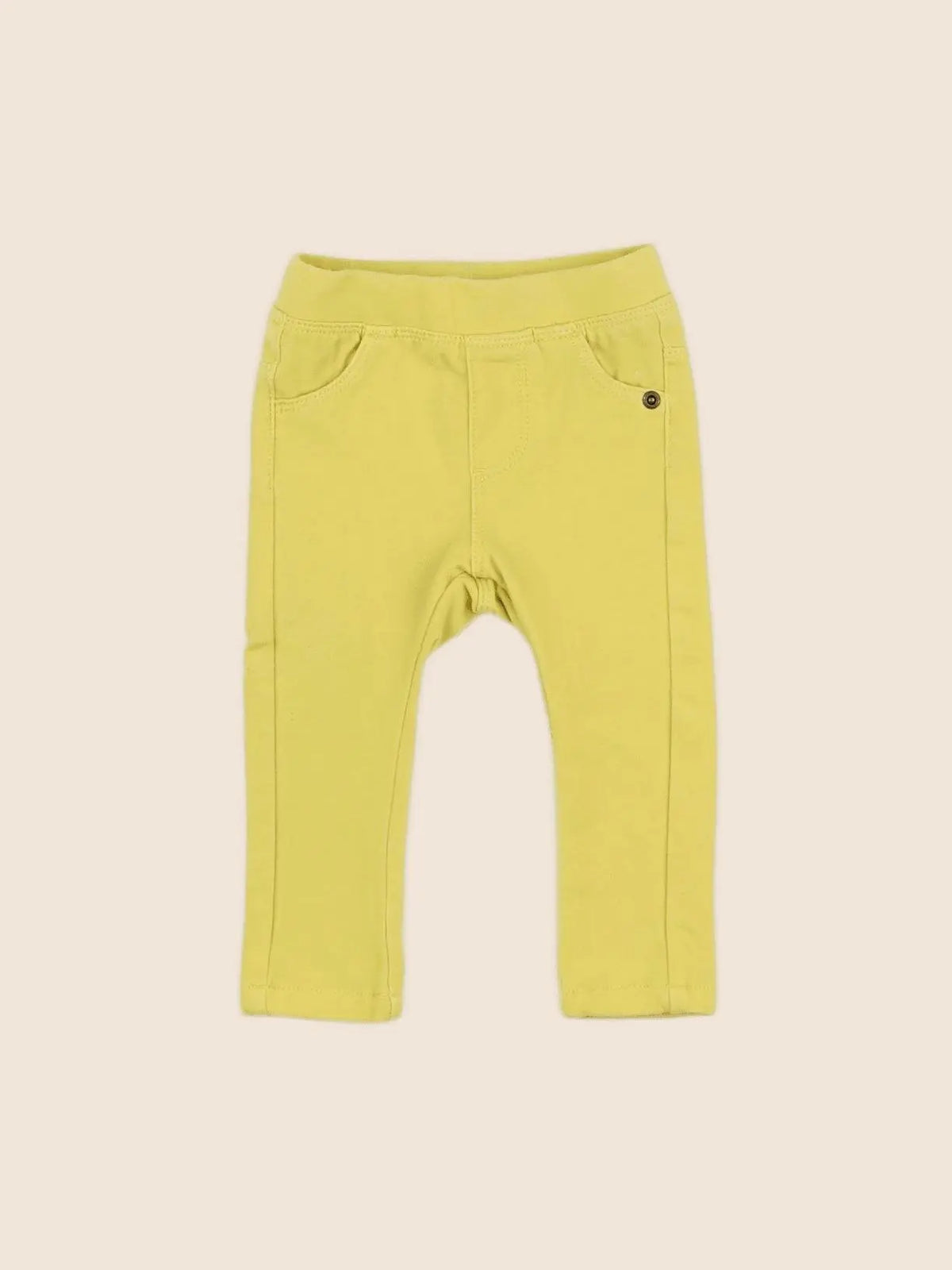 Vertbaudet - jegging jaune - 6 mois