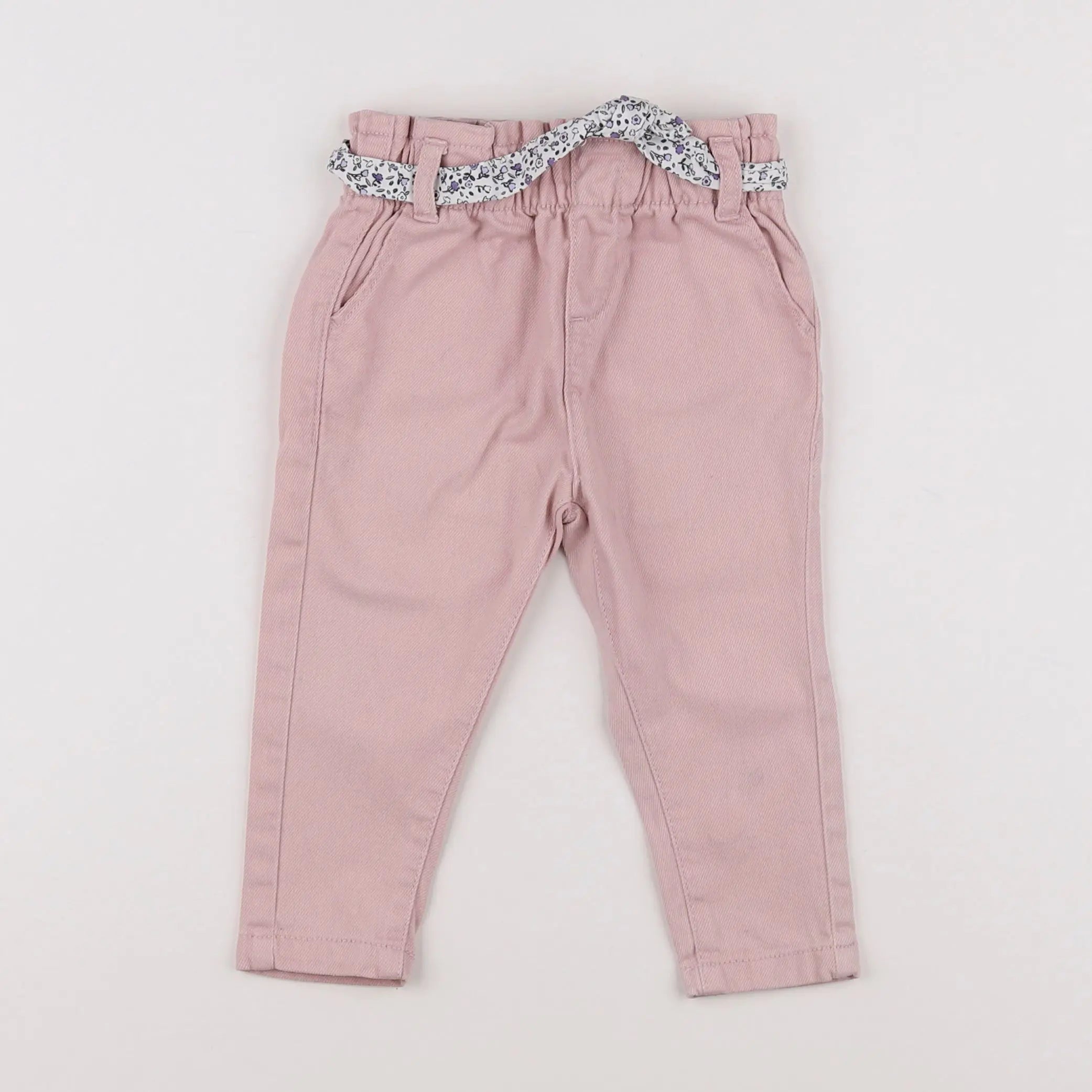 Vertbaudet - pantalon rose - 9 mois