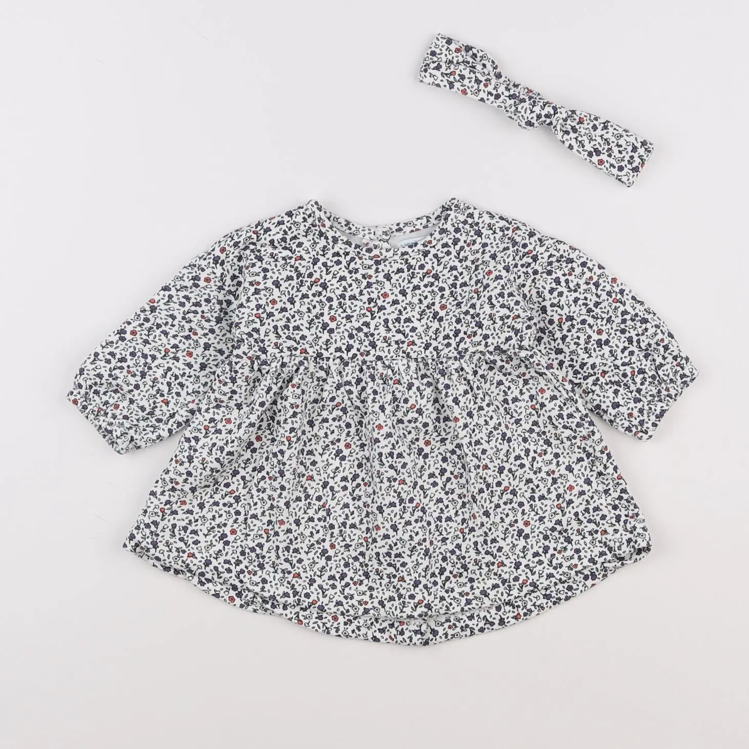 Vertbaudet - robe multicolore - 3 mois