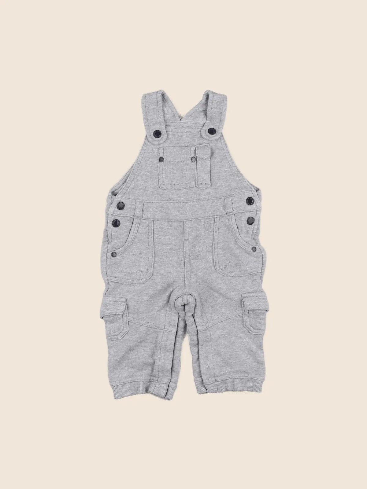 Vertbaudet - salopette gris - 6 mois