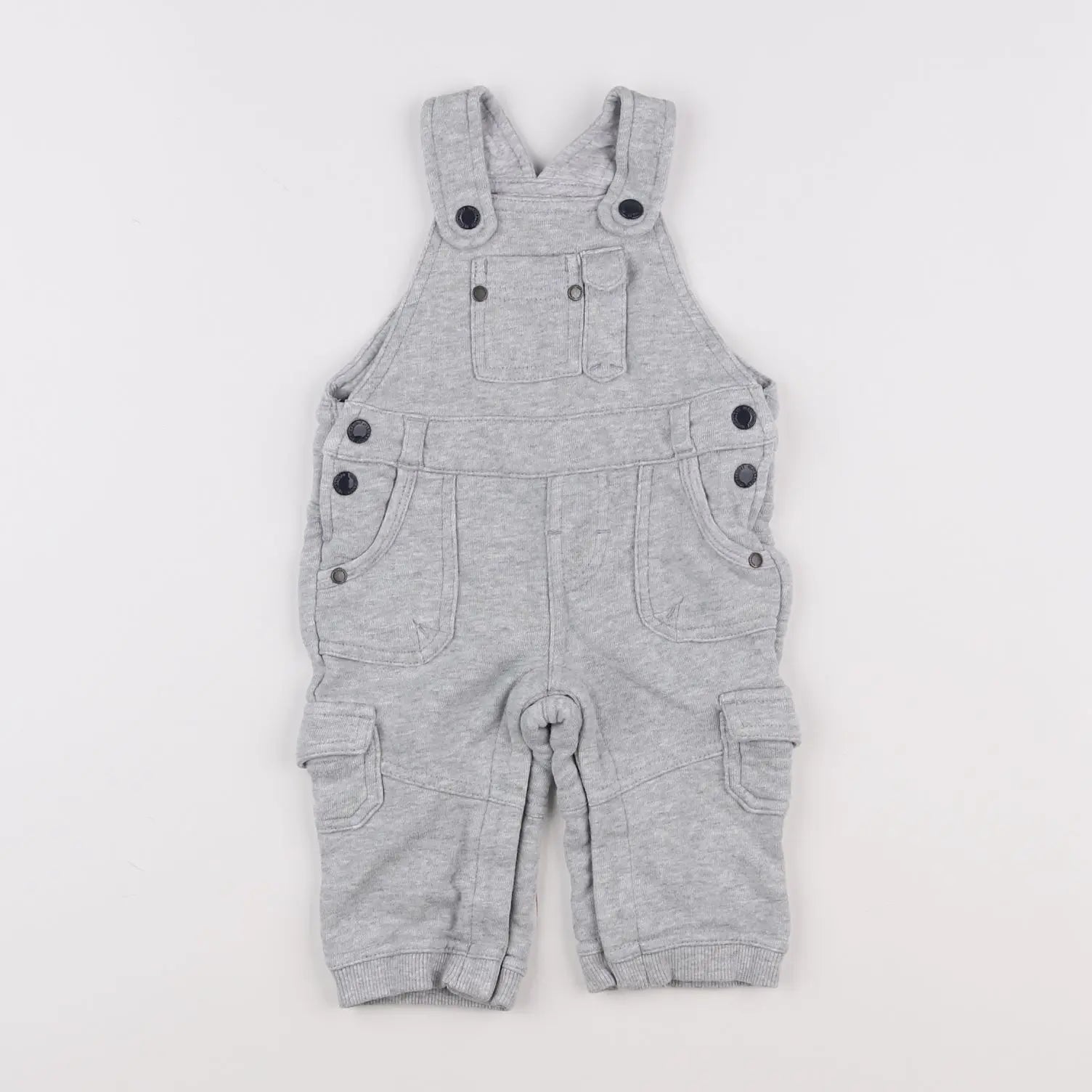 Vertbaudet - salopette gris - 6 mois