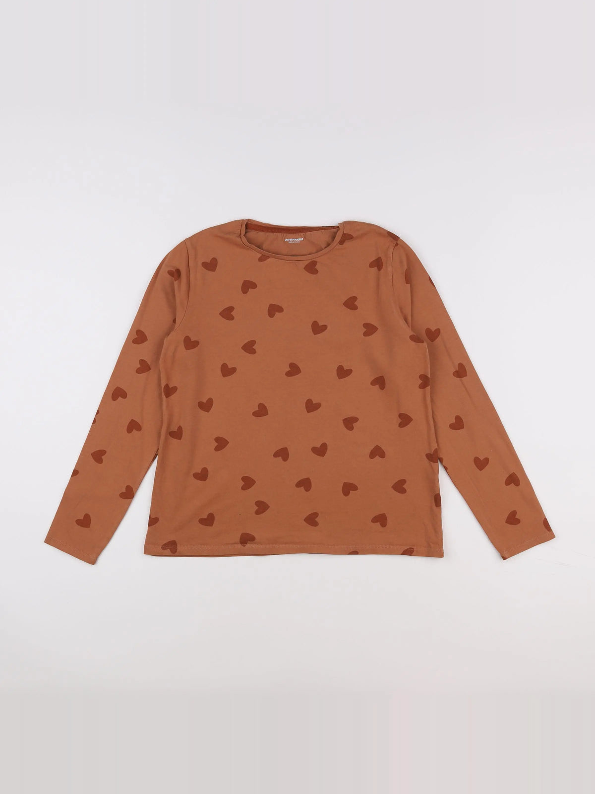 Vertbaudet - tee-shirt marron - 14 ans