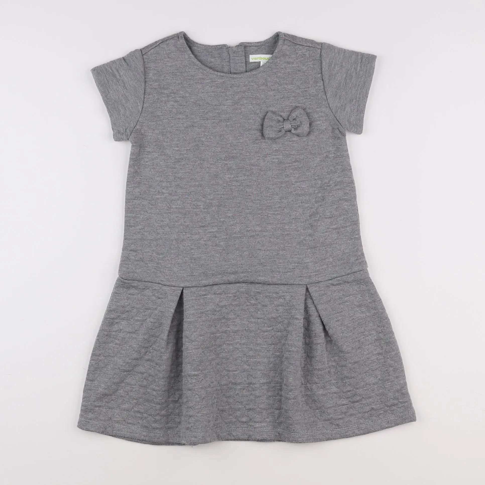Vertbaudet - robe gris - 8 ans