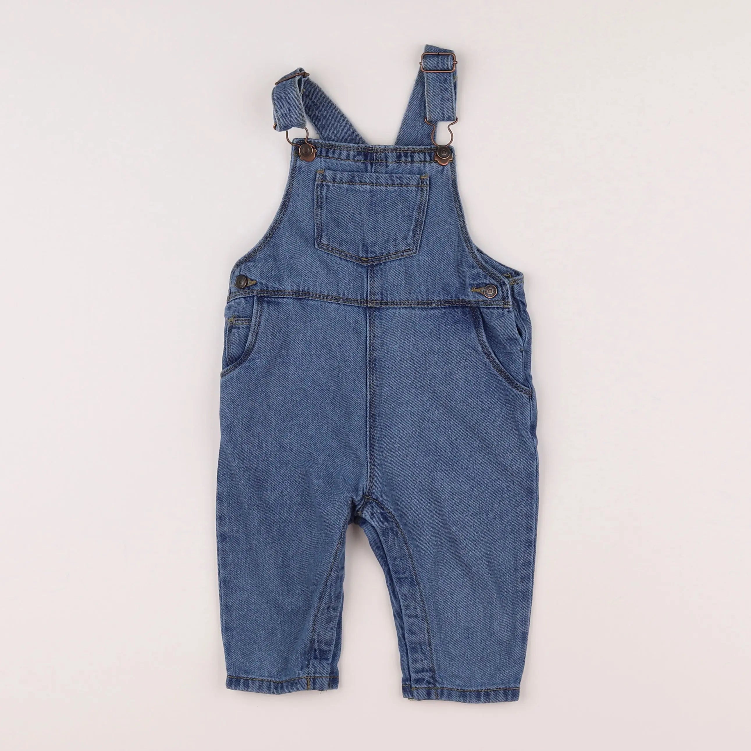 Vertbaudet - salopette bleu - 12 mois